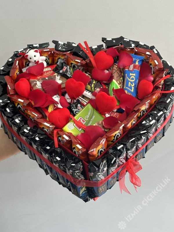 Romantik Kalp Çikolata Kutusu